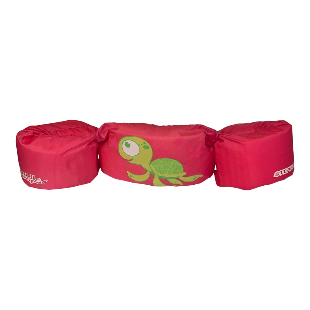 STEARNS PINK Green Turtle PUDDLE JUMPER ARM FLOATS LIFE BELT FOR KIDS 30-50 LBS